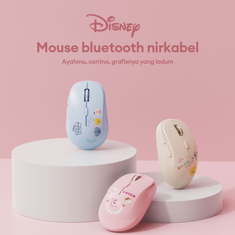 Mouse Wireless Portable Bagus Baterai Rekomended Komputer Aesthetic Office Kekinian Terlaris Bluetoo