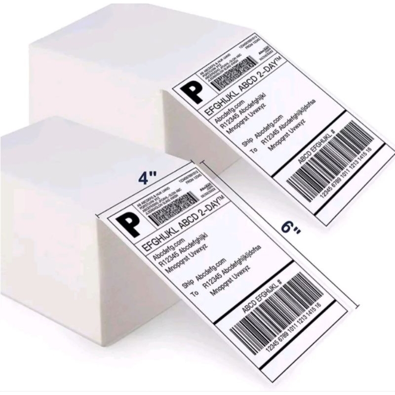 

Kertas Thermal Label Lipat 100 x 150 / Label Sticker Barcode A6
