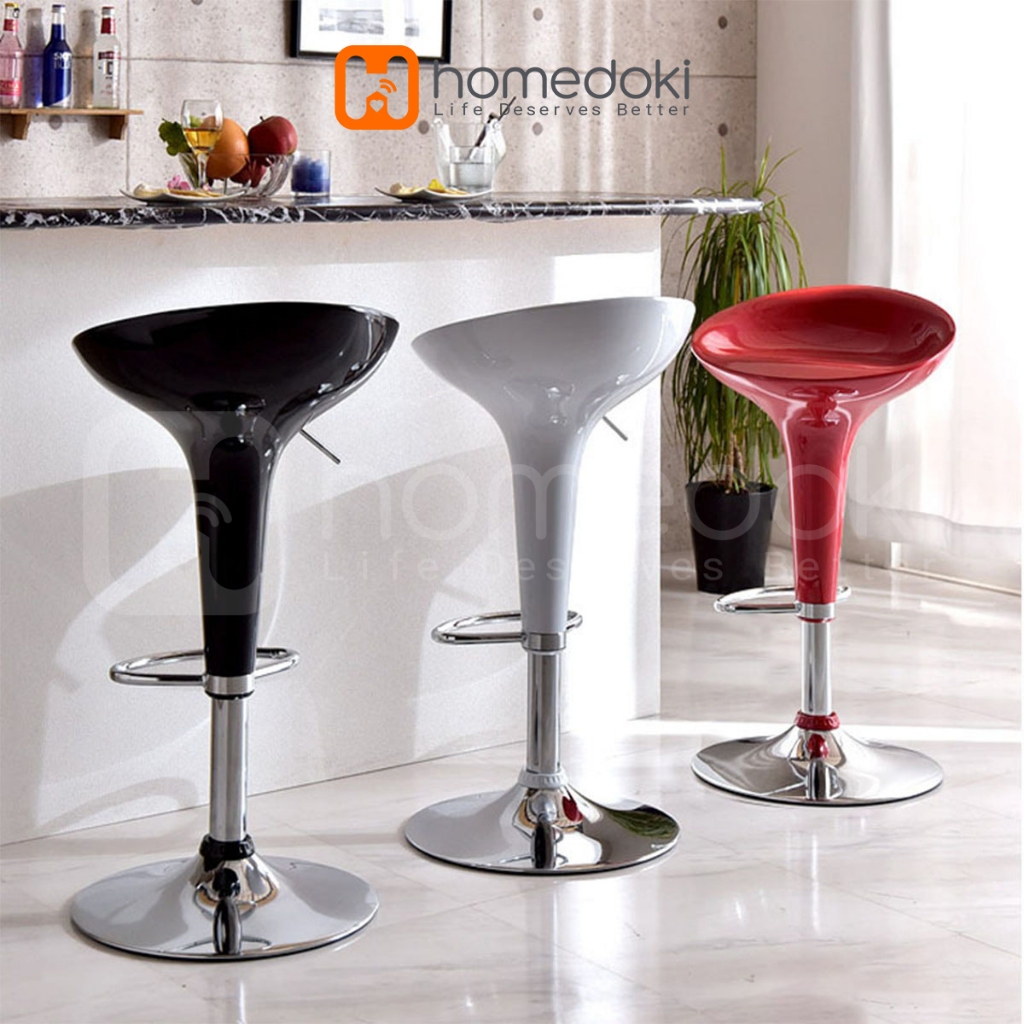 Homedoki Kursi Bar Minimals/Kursi Cafe/Kursi Makan/Kursi Hidrolik/Kursi Salon