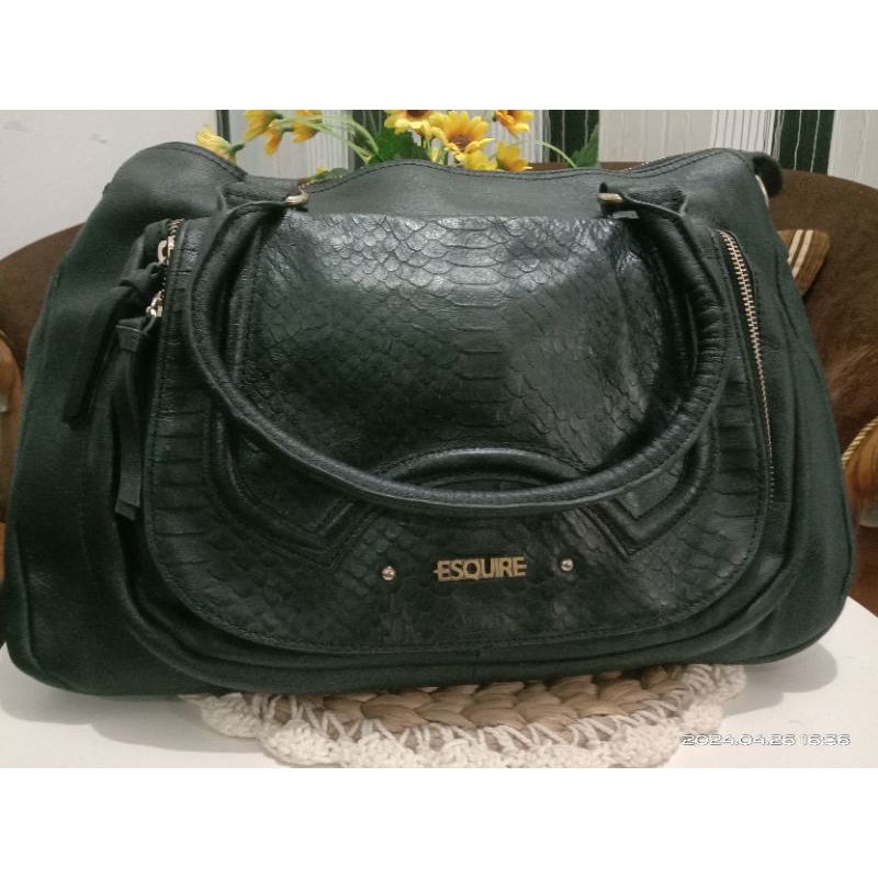 tas kulit asli brand esquire