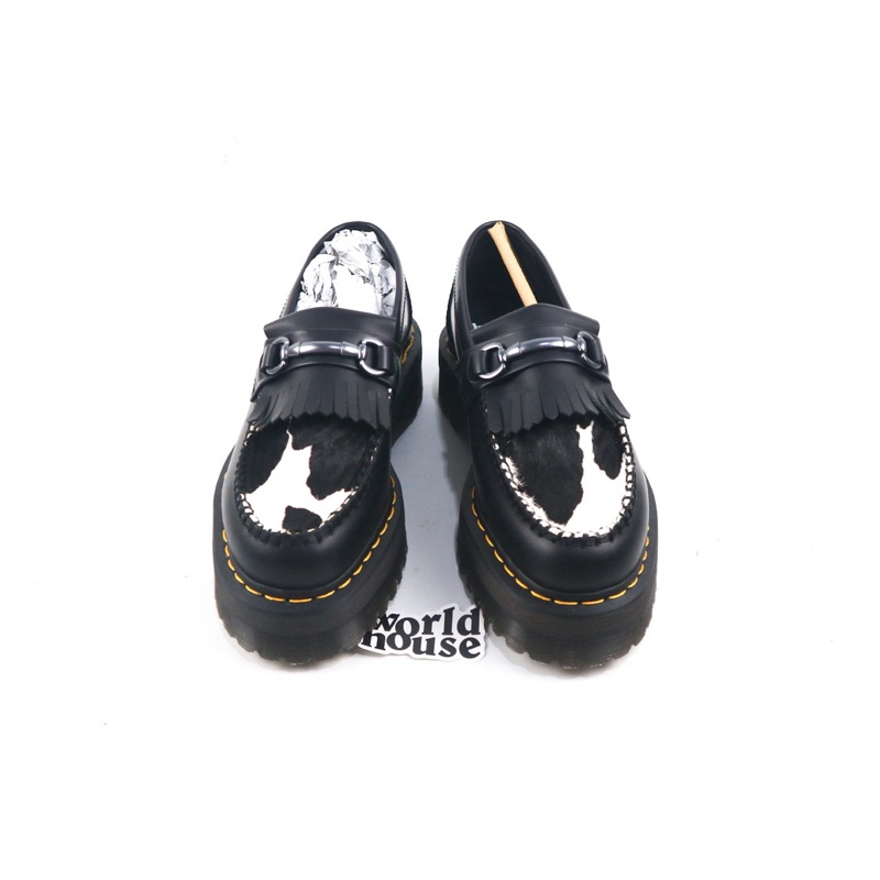 Dr martens adrian snaffle quad black smooth cow