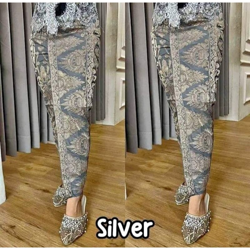 kamen bordir benang cendana/emas motif "MAHKOTA" TS (tanpa selendang)/kamen bali/kamen jadi/rok bali