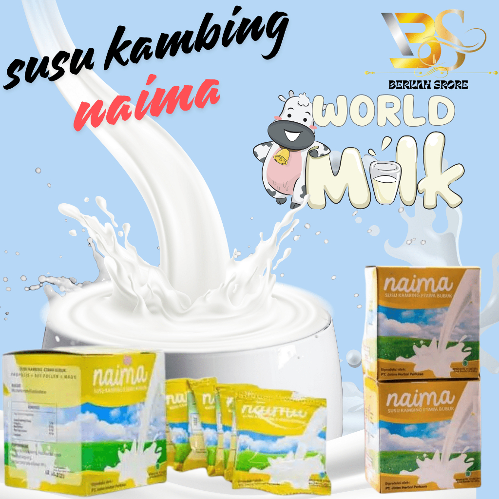 

Susu Kambing Etawa NAIMA bubuk Propolis Bee Pollen Asli Original