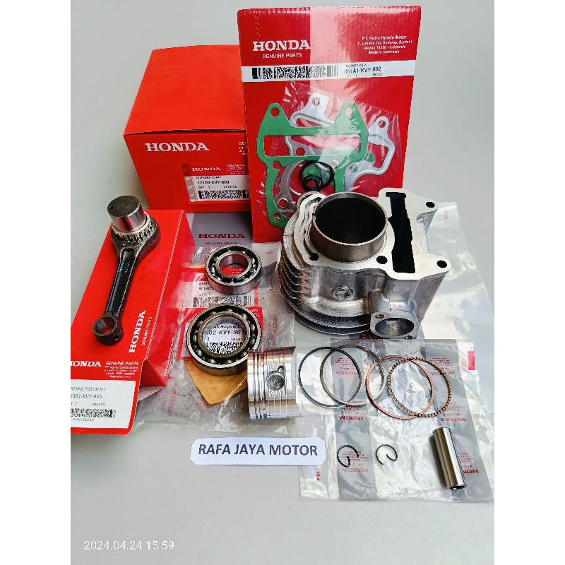 Blok Seher Komplit + Stang Seher + Bearing Kruk As Beat Karbu Scoopy Karbu Spacy Karbu KVY