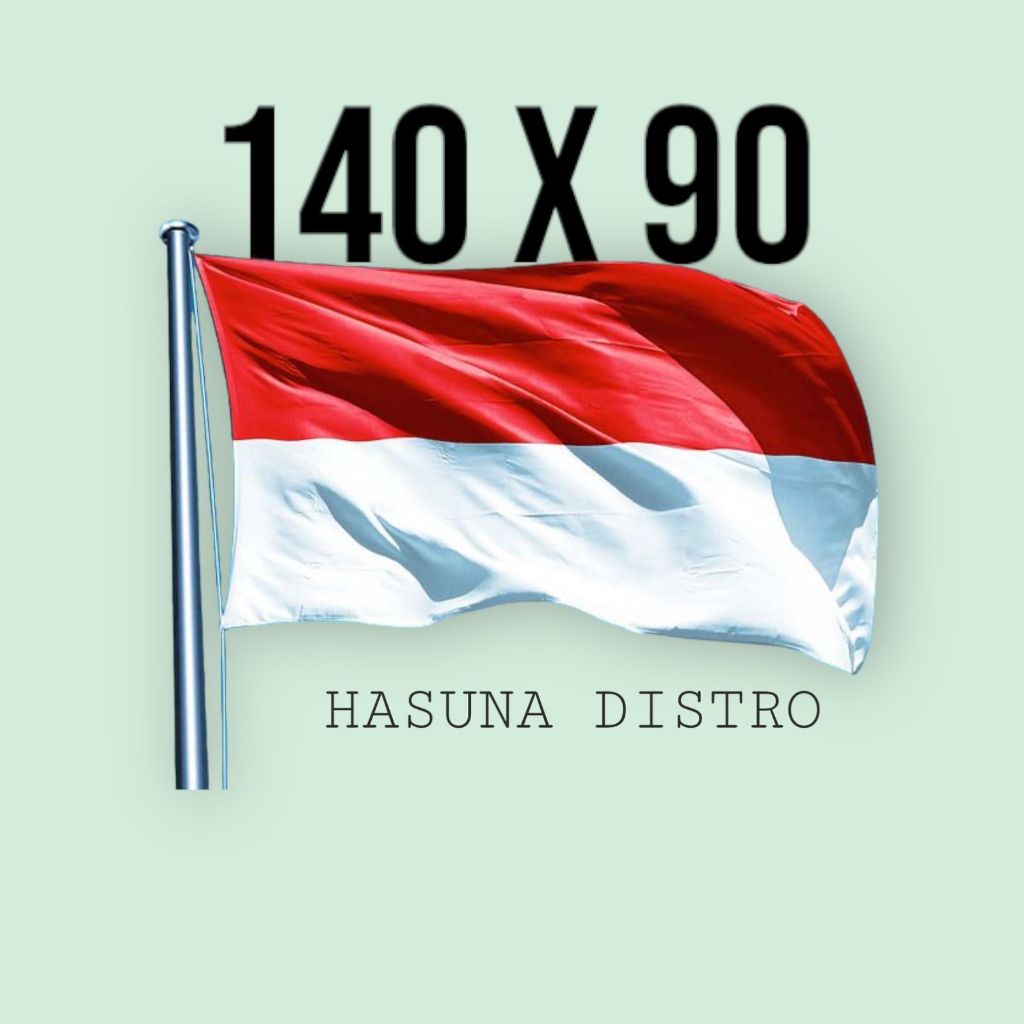 Bendera Rumah Bendera Merah Putih ukuran 140 x 90 cm