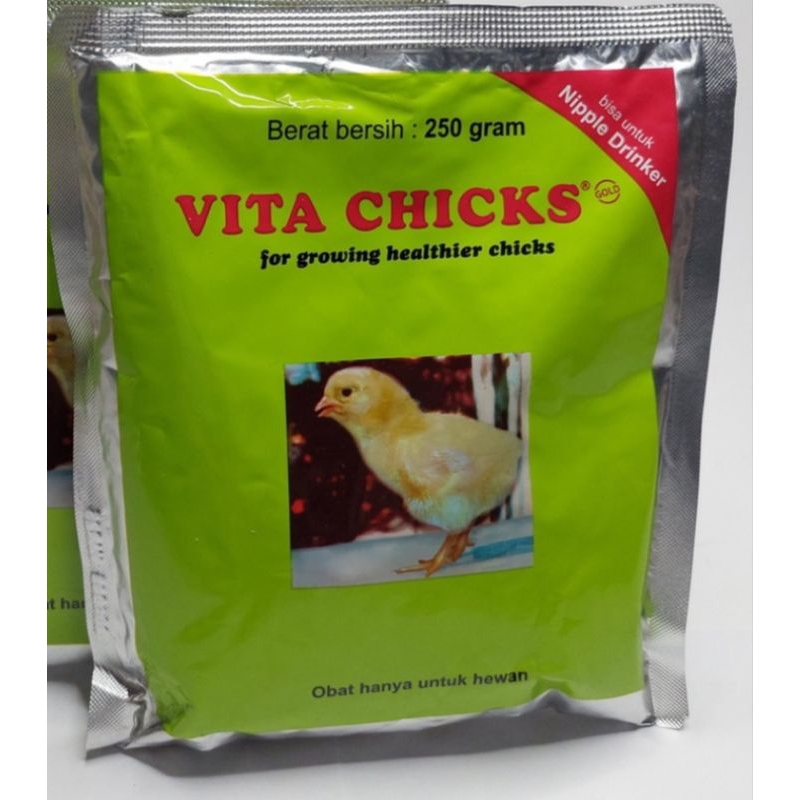 VITACHICK 250 gram MEDION, Vita Chick 250 gram Vitamin Pertumbuhan Anak Ayam Burung