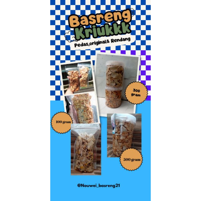 

basreng kriuk pedas kemasan 300gr