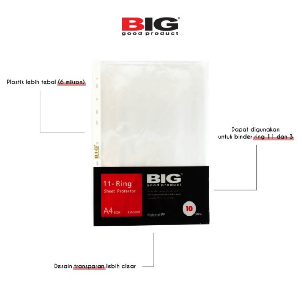 

Sheet Protector / PP F4 Big isi 10