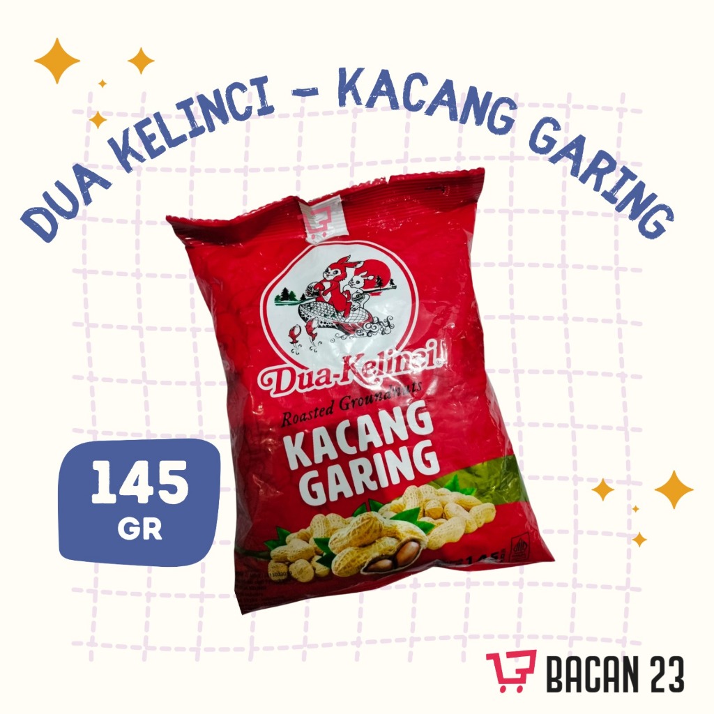 

Kacang Garing - Dua Kelinci (145 Gr) / Roasted Groundnuts / Kacang Kulit