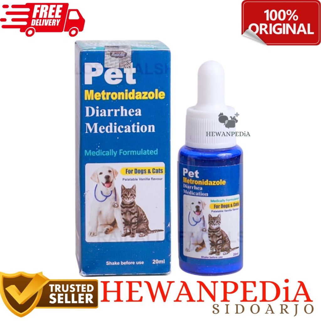 PET METRONIDAZOLE TETES RAID ALL - Obat Diare Anjing Kucing Kelinci Pencernaan Metronidazol Diarrhea
