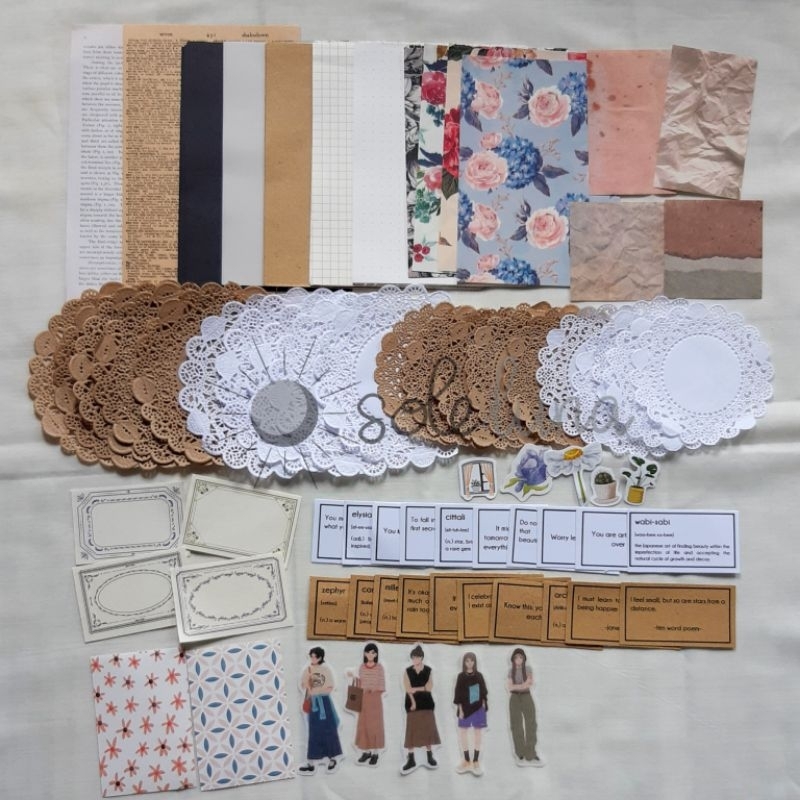 

JOURNALING KIT/SCRAPBOOK KIT 156 PCS DAN 312 PCS - SUN SET