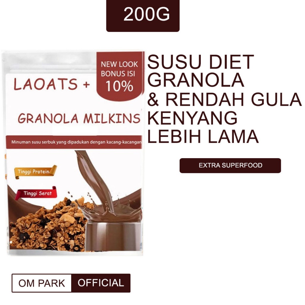 

Minuman diet penurun berat badan susu rendah lemak susu diet pengganti makan low fat rendah lemak Laoats (200G)