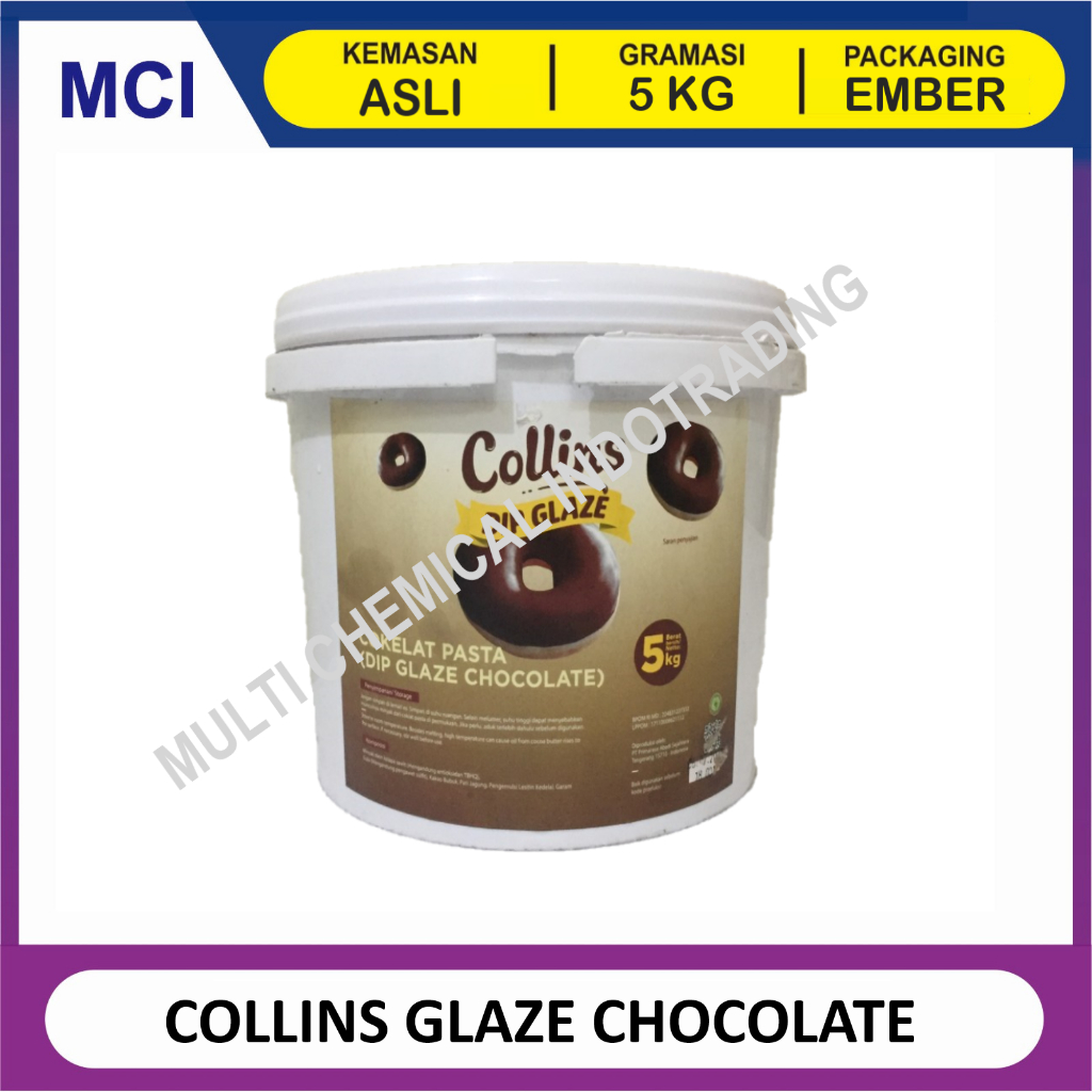 

COLLINS DIP GLAZE 5 KG - TOPPING DONAT PISANG NUGGET - CHOCOLATE