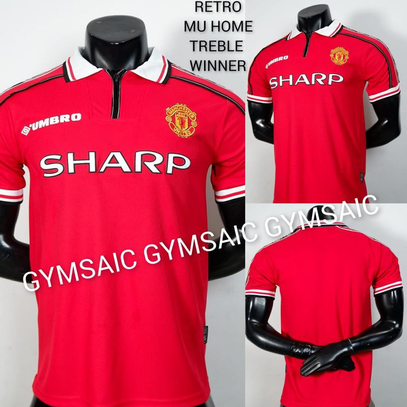 VELVET - JERSEY RETRO MU HOME 1998 1999 TREBLE WINNER