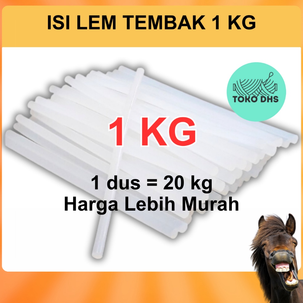 

1 KG Isi Lem Tembak Kiloan Lem Bakar Kiloan Glue Gun Refill Lem Lilin Tembak Kecil Besar 1 KG KODE X6H6