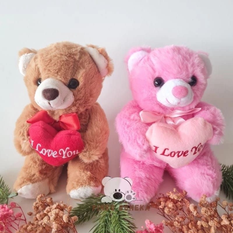 Boneka Beruang Teddy Bear I LOVE YOU Bear I Love You Bear Mini I Love You Boneka Teddy Bear Mini I L