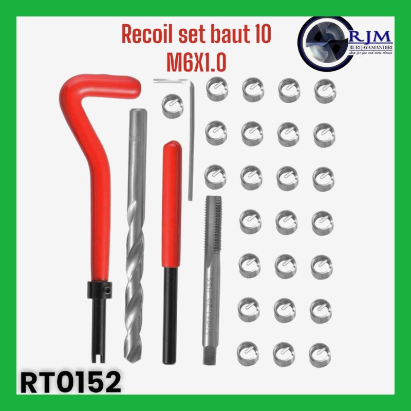 recoil set m6x1.0 recoil baut 10 recoil baut drat 10 set