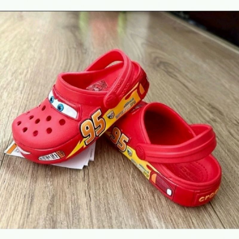 sandal Crocs anak Cars Led / Crocs cars lampu / sandal crocs cars led