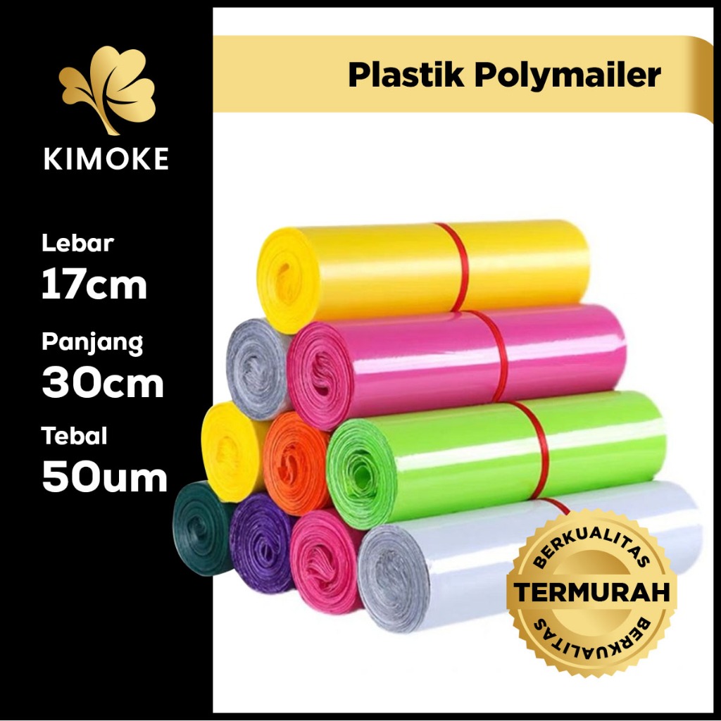 

KIMOKE Plastik Polymailer 17 cm x 30 cm (50 mikron)