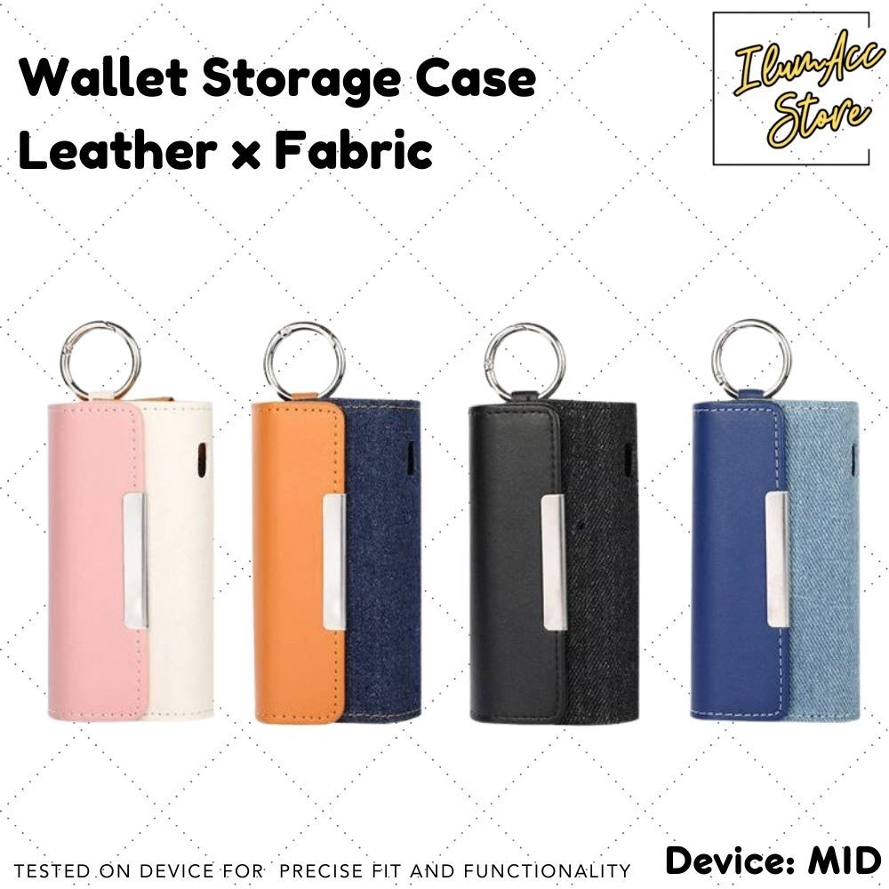 Wallet Dompet Case Fabric Canvas Denim x Leather Combination for x~ilumaMID~x