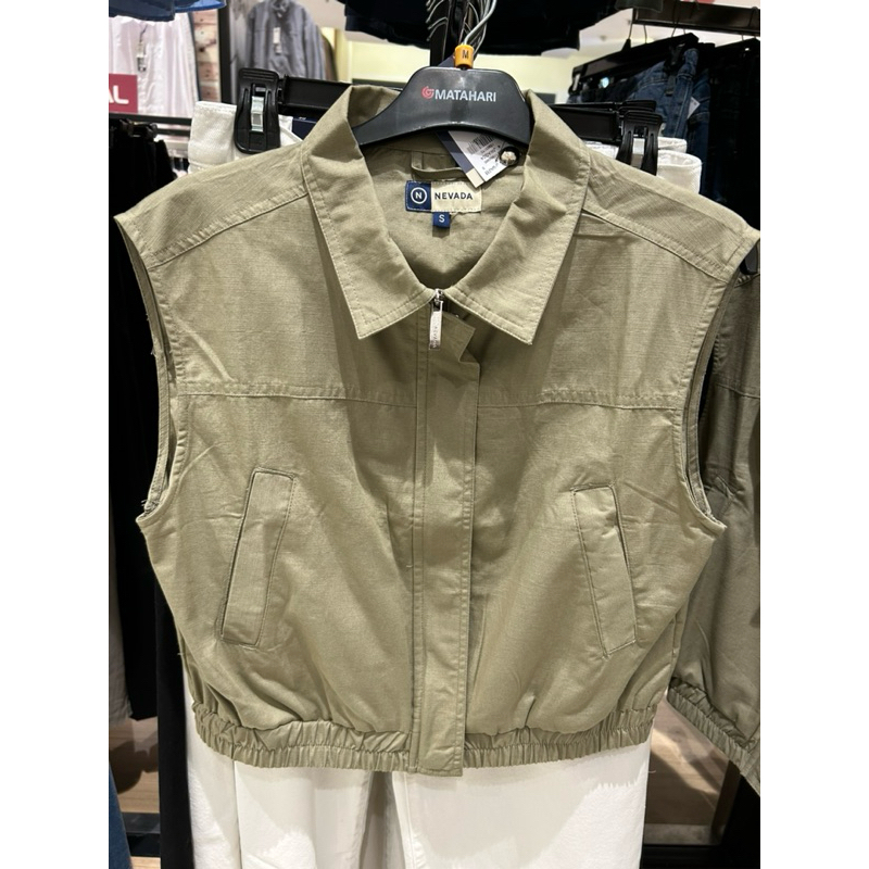 NEVADA Rompi vest zipper model kerah polo size S -XL