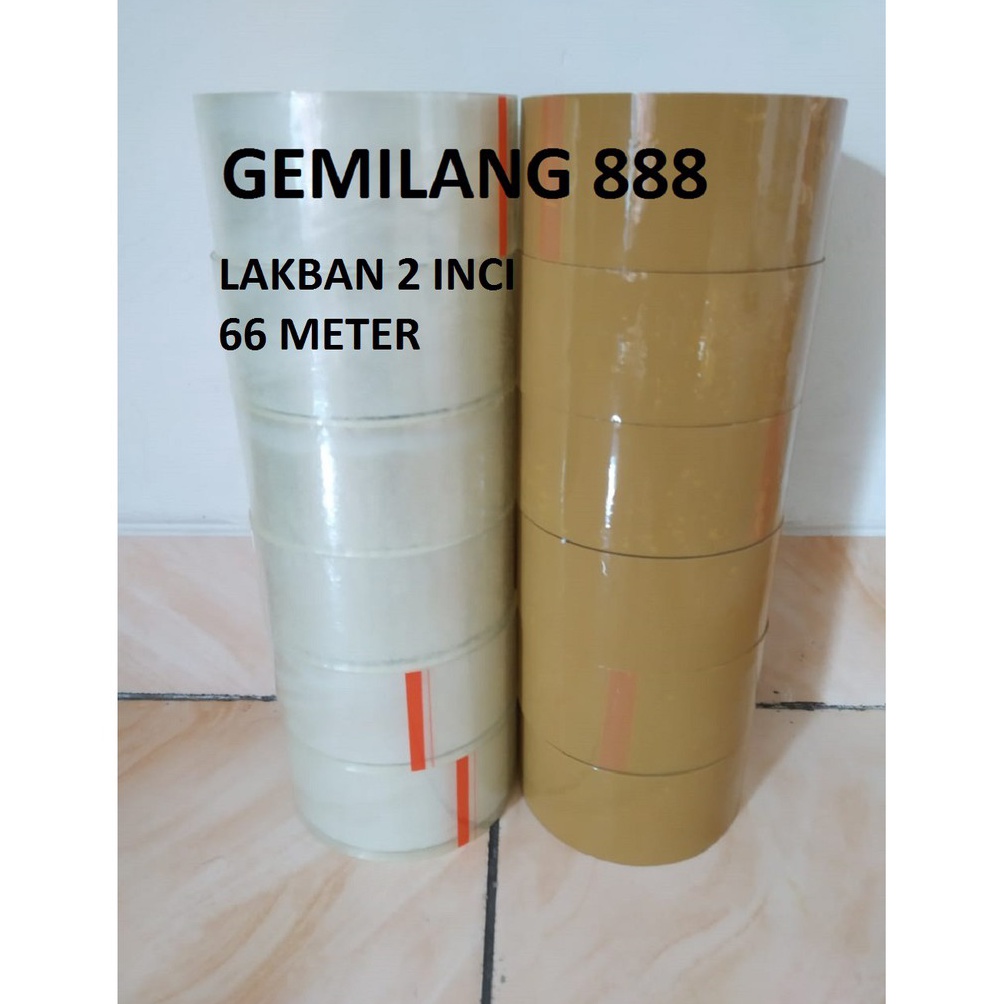 

LAKBAN Isi 6 pcs PELEKAT PLASTIK TAPE LEM PLASTIK KODE X3G7