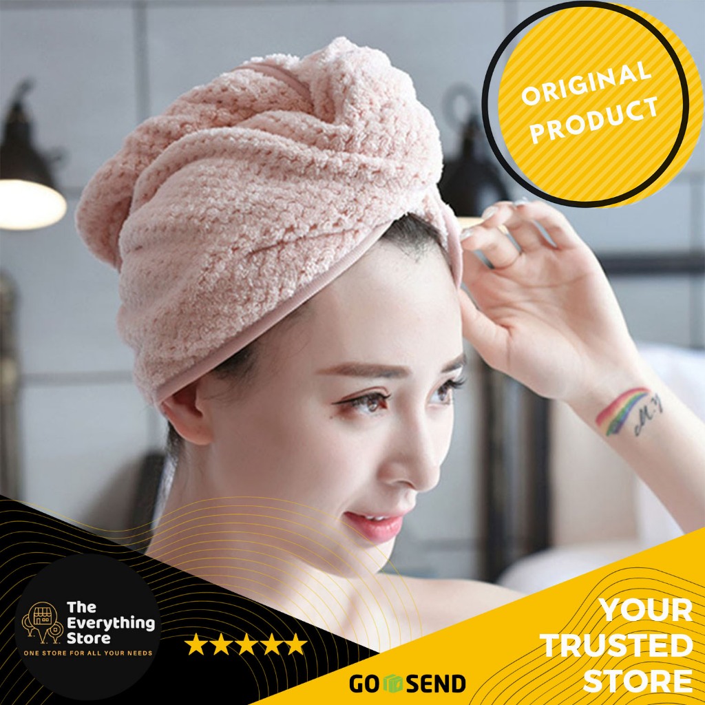 Toala Hair / Handuk Rambut Bahan Microfiber ORIGINAL TES