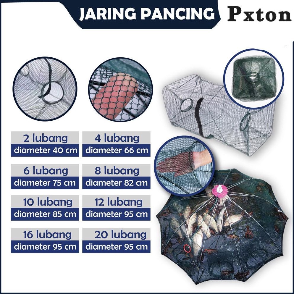 HARGA TERMURAH Payung Bubu Perangkap ikan  Bubu ikan  Jaring Ikan udang Jaring Jebakan MURAH Payung 