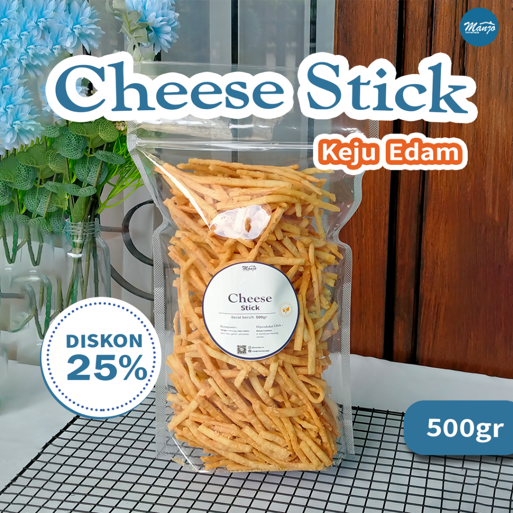 

Manjo Cheese Stick Keju Edam 500gr