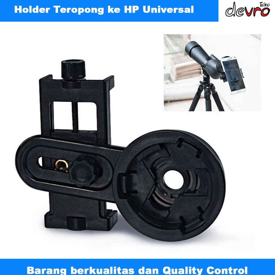 MURAH Mount Universal Smartphone ke Teropong  Holder HP ke Teropong  Holder Teropong  WNJ1