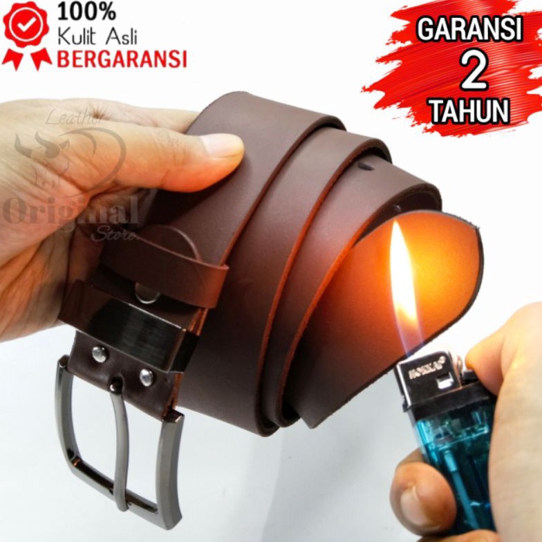 Ikat Pinggang Pria Kulit AsliSabuk Kulit PriaGesper Kulit AsliBelt Kulit Garut h H3X8