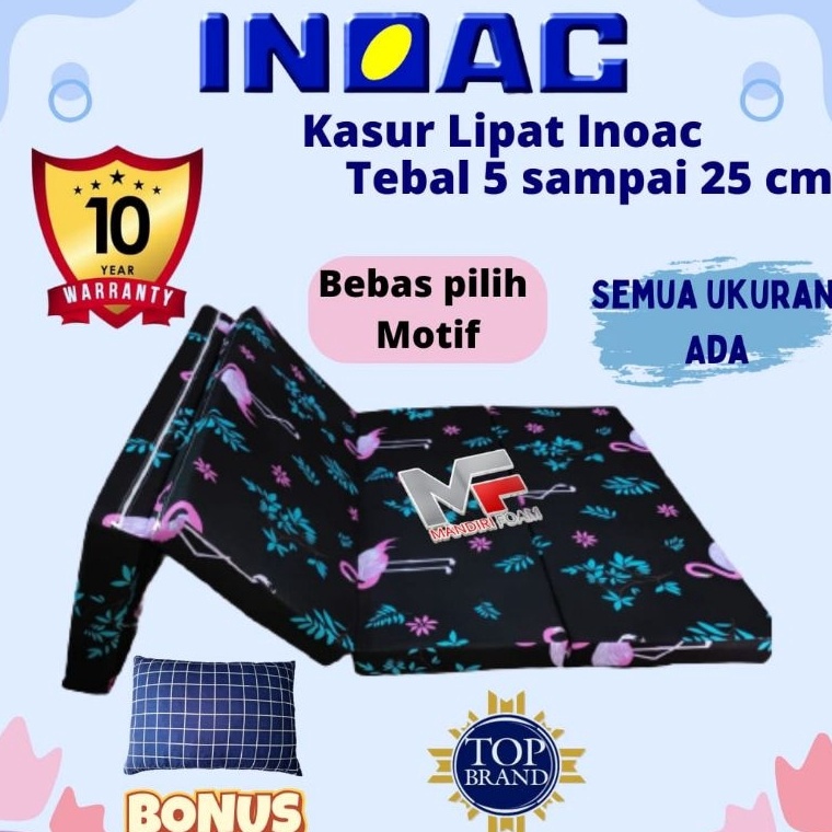 Murah Kasur Lipat Inoac Eon Tebal 5115 dan 2 cm Original Lipat 4  Kasur Lipat  Kasur Busa Inoac