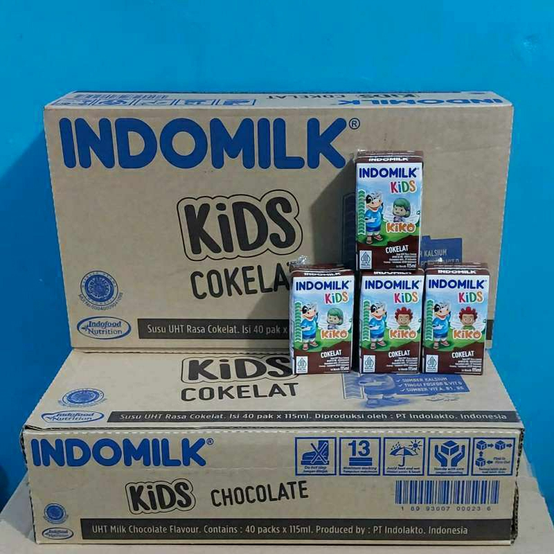 

INDOMILK Kids Susu UHT Chocolate / Stroberi 115 ml 1 Dus isi 40