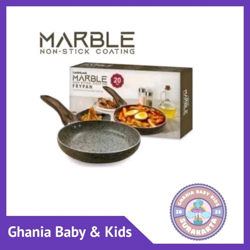 Flash Sale Lock n Lock Wajan FryPan Marble 20cm New Segel