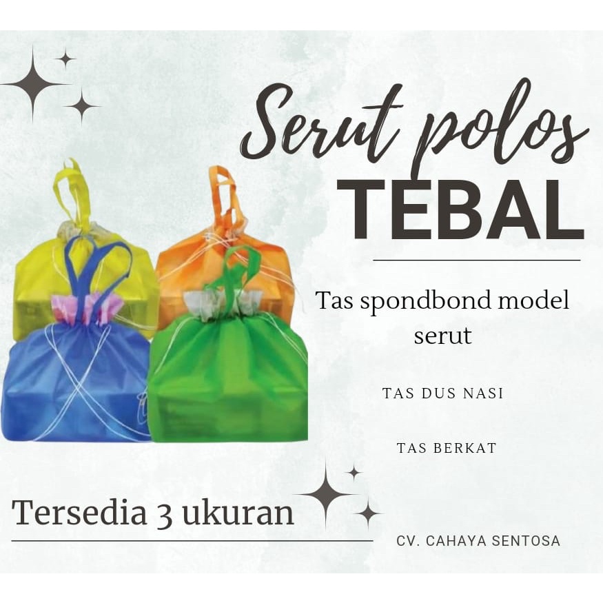 High Quality Tas Kain Hajatan Serut Tebal  Tas Kain Spunbond