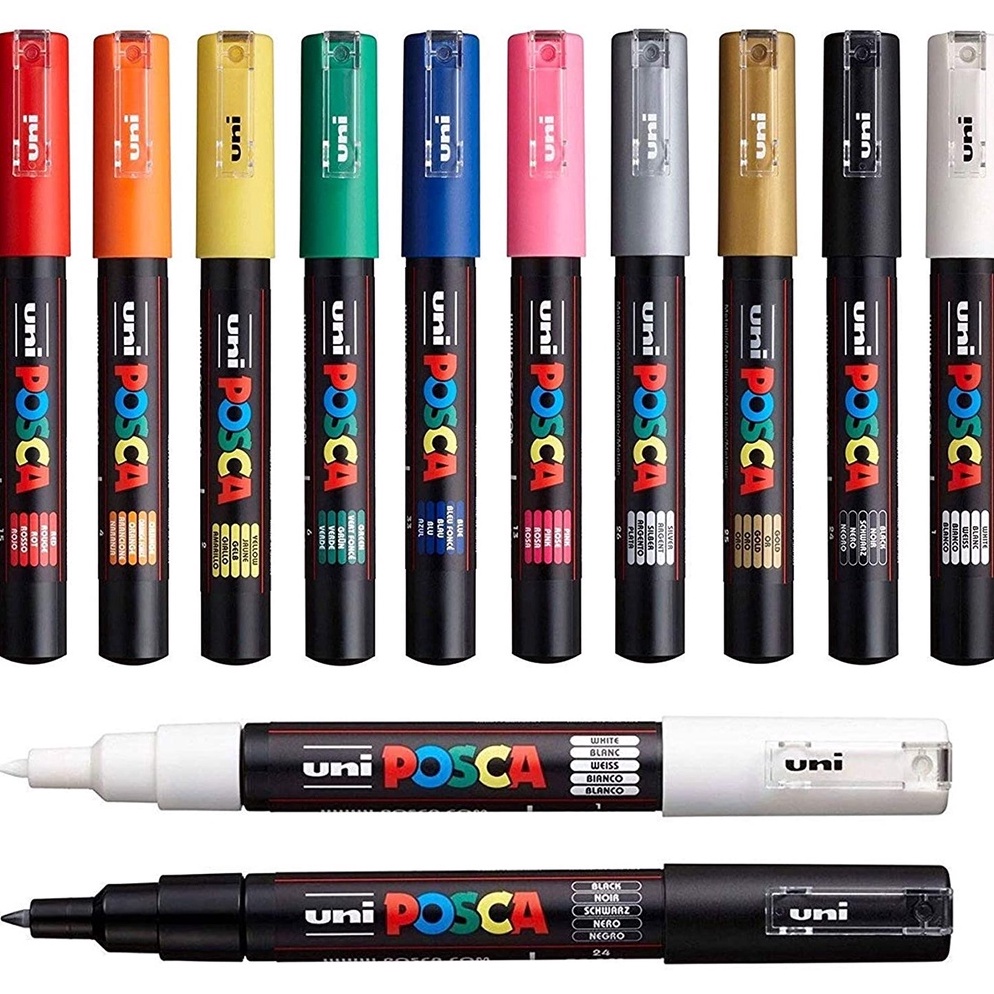 

UNI POSCA PC1M Marker Pen Extra Fine Point KODE O6D3