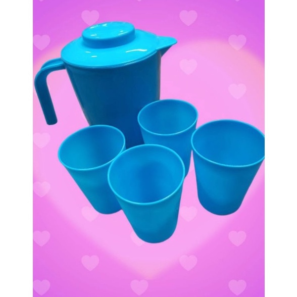 Sale Sekarang Teko gelas nampan plastik set  teko plastik set gelas  teko plastik  nampan plastik