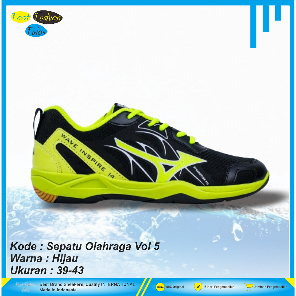Sepatu Spatu Sneakers Import Lokal Casual Kasual Olahraga Badminton Pria Wanita Dewasa Kerja Santai 