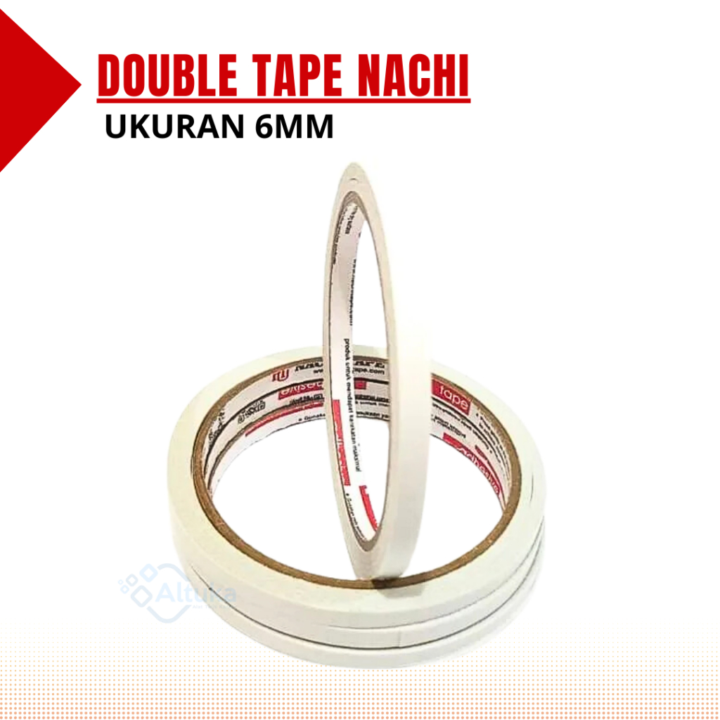 

Isolasi Double Tape / Perekat Dua Sisi Nachi Ukuran 6mm ( 1/4inch )