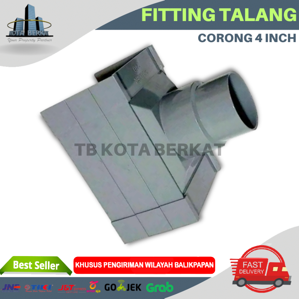 FITTING TALANG POWER/ AKSESORIS TALANG AIR KOTAK PVC