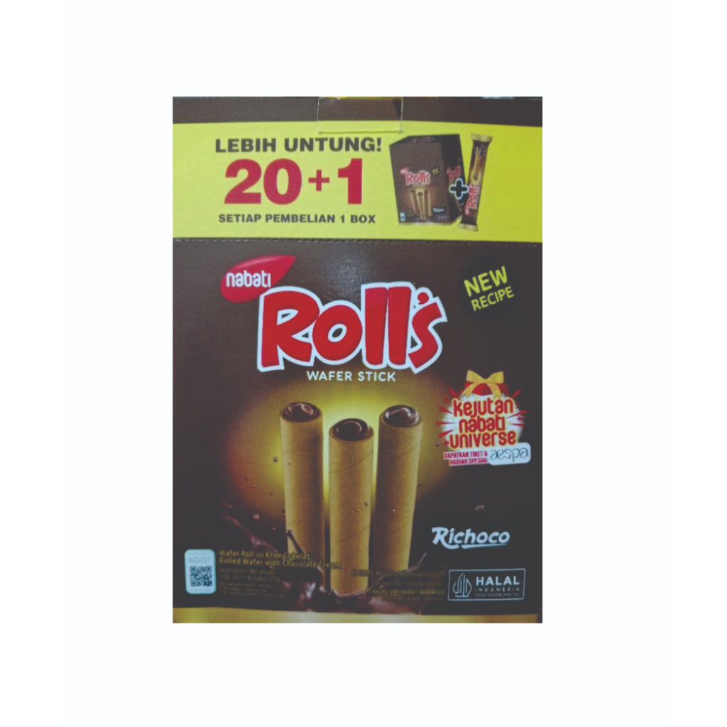 

Nabati Rolls Coklat 8GR 20s