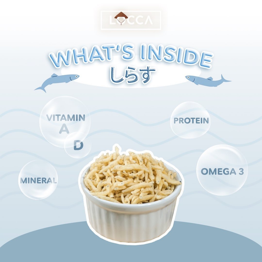 

Nafariz724 Locca Shirasu Teri Jepang Taburan Camilan Jepang Sehat Halal