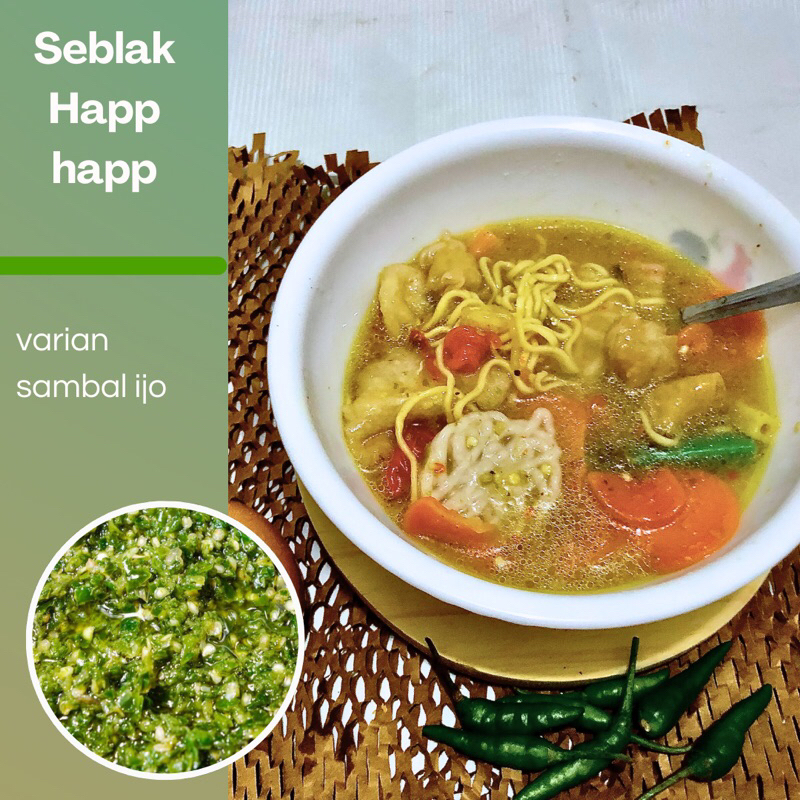 

Happ Happ cemil - Seblak instan sambal ijo - seblak jadul - seblak murah