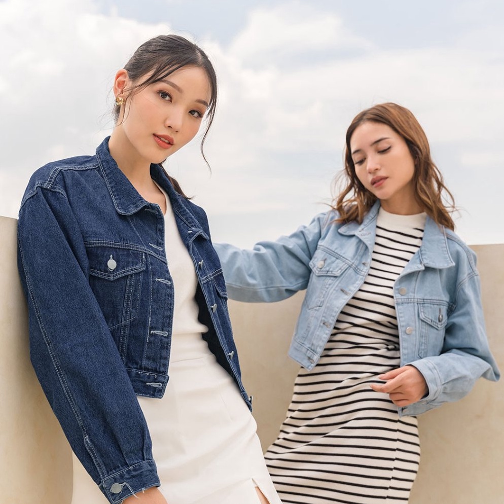 ART E24J Chocochips  Hopkins Jacket  Jaket Jeans Wanita  Jaket Denim Wanita