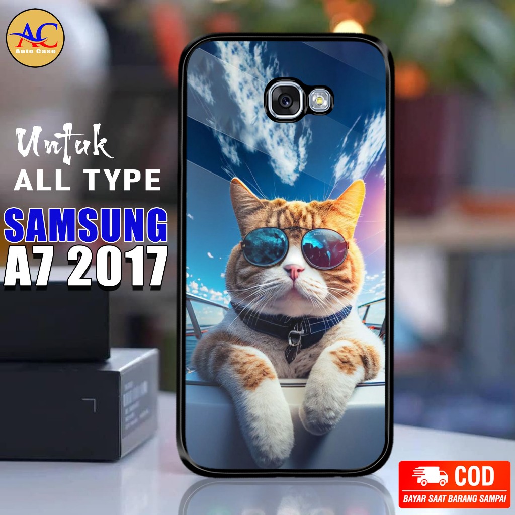 Case Hp Softcase Glossy SAMSUNG A7 2017 KCNG Casing Silikon Handphone Pelindung Kamera