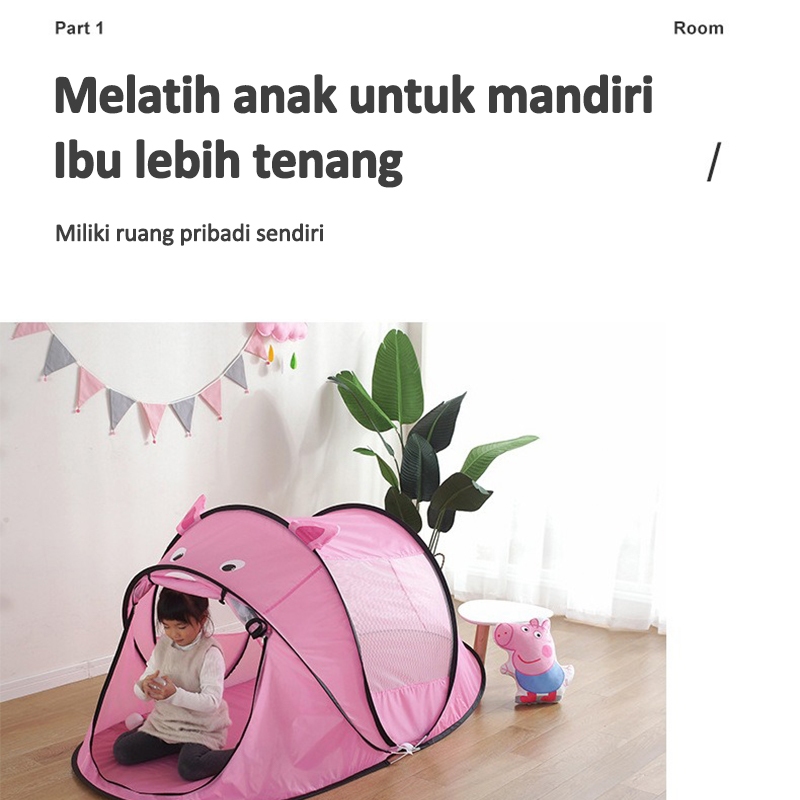 JF Tenda Anak/Tenda Camping Anak Lipat Mainan/Tenda Anak Karakter /TENDA CAMPING ANAK LIPAT/ Tenda