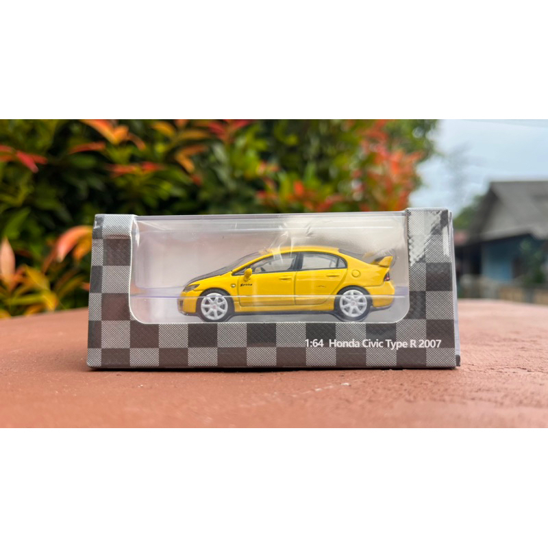 DIECAST HONDA CIVIC TYPE R 2007 YELLOW
