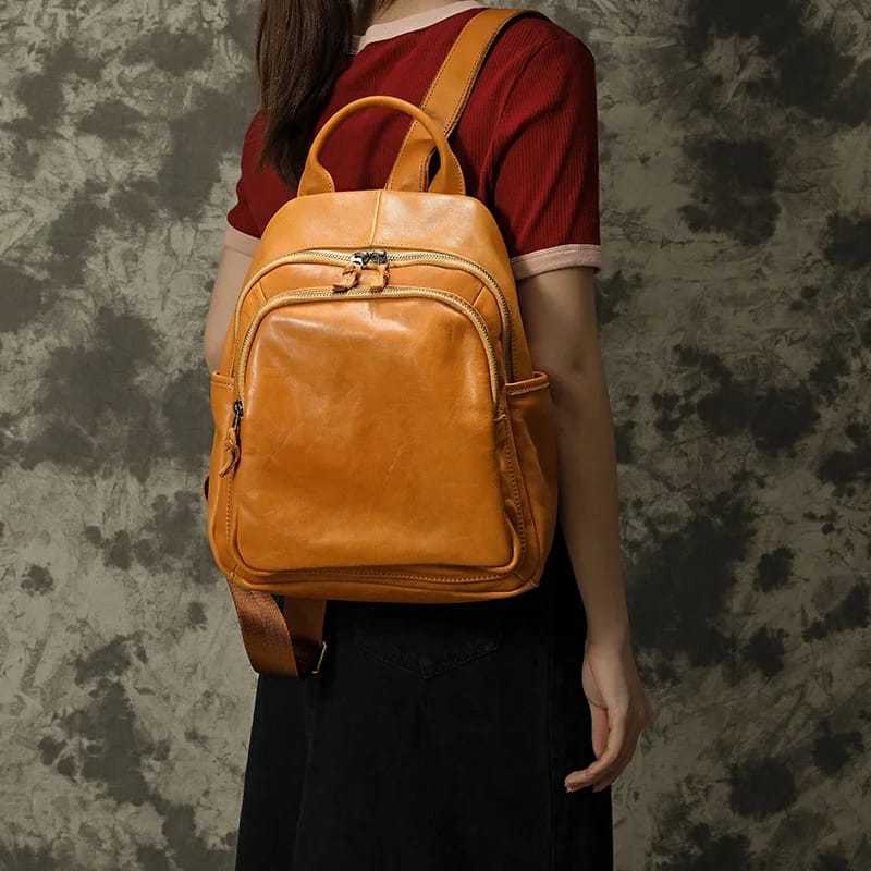 TAS RANSEL KULIT / TAS KULIT WANITA / TAS VINTAGE / TAS AESTHETIC
