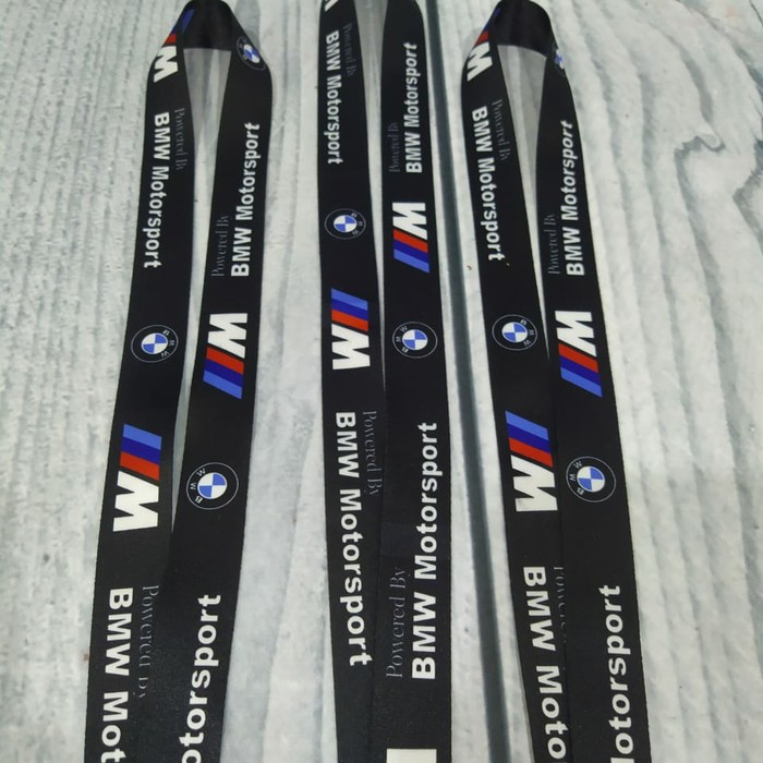 

Lanyard BMW / Bmw Motor Sport cetak 2 sisi ukuran 2cm Lanyard