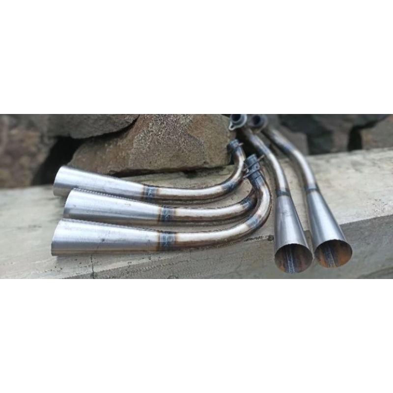 Leher Knalpot Rx-King Rx Spesial Bobokan Racing Model Setengah Dewa